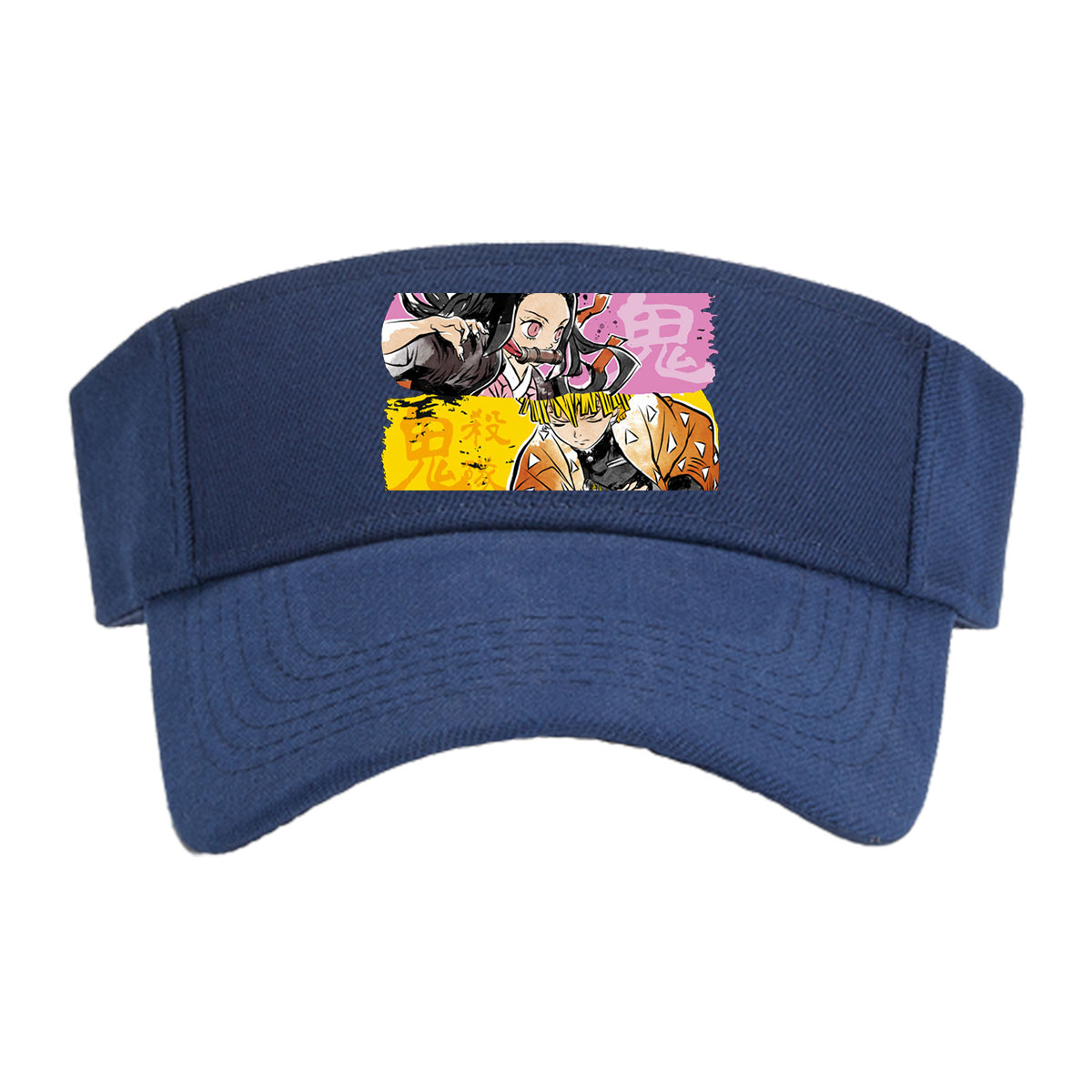 Demon Slayer: Tanjiro, Nezuko, Zenitsu, and Inosuke in Action -  Visor cap