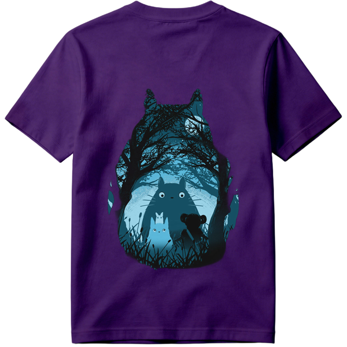 Totoro and Friends in the Moonlit Forest - Tee
