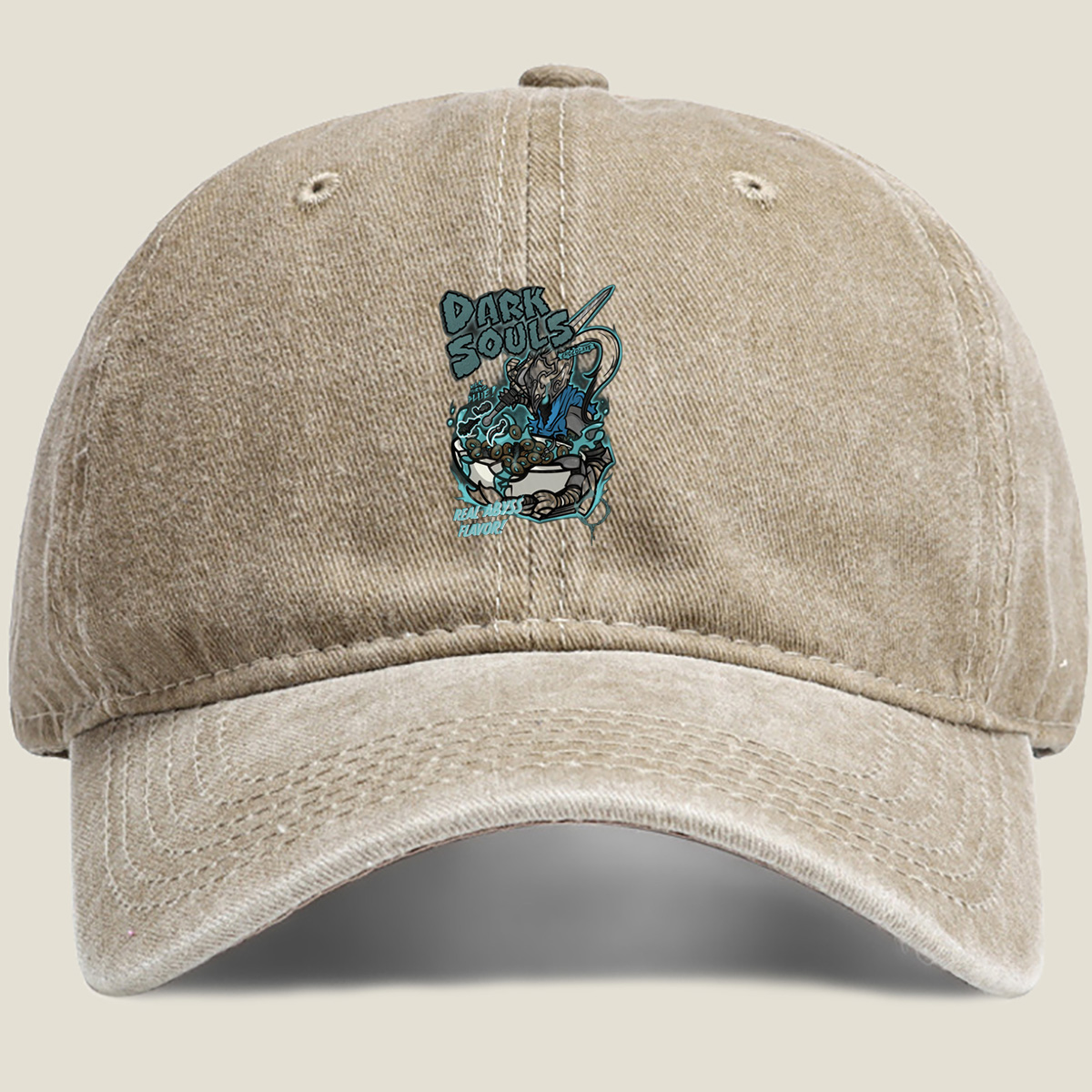 Dark Souls: Abyssal Chocolate Milk - Washed Denim - Baseball Cap