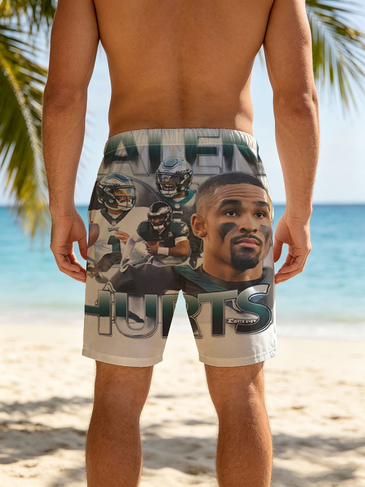 Jalen Hurts - Philadelphia Eagles Quarterback Highlight -  Beach shorts