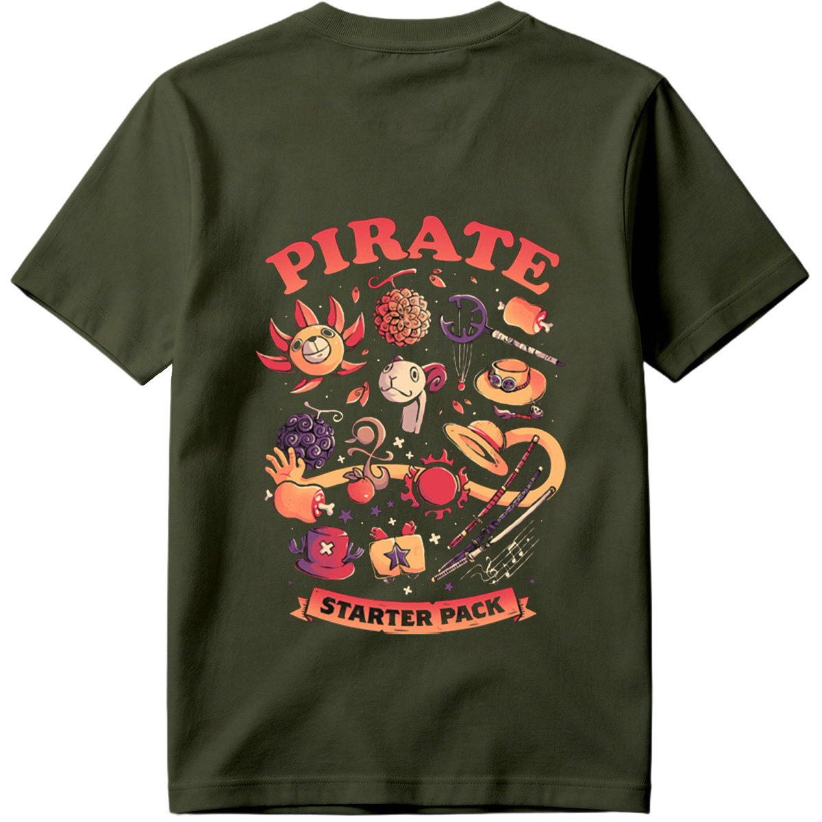 Pirate Starter Pack: A Whimsical Adventure with Captain and Crew - Tee