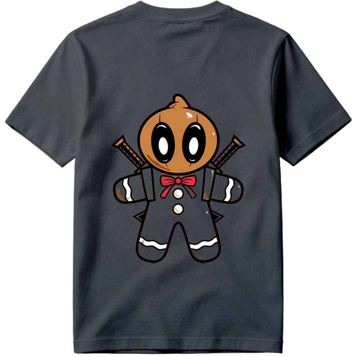 Gingerbread Ninja with Crossed Swords - Tee