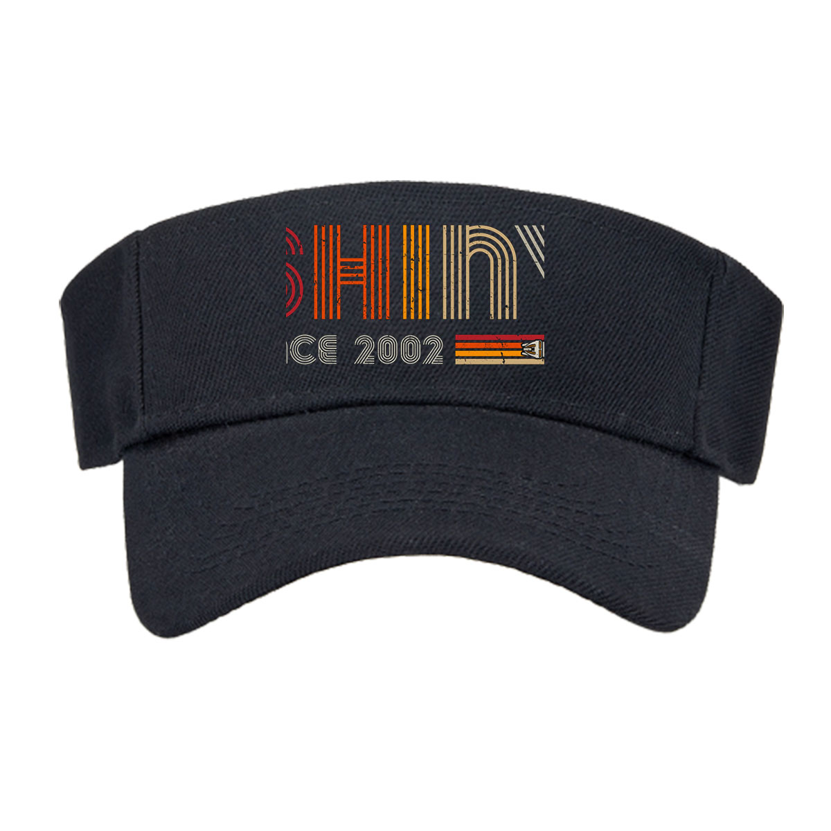 Shiny Since 2002: Retro Logo with Vintage Motorcycle Design -  Visor cap