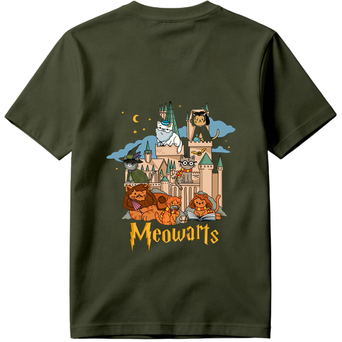 Meowarts: Cats in a Magical Castle - Tee