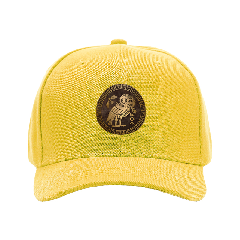 1pc New Baseball Cap Owl Pattern Greek Style Print Unisex Adjustable Hat for Outdoor Activities and Casual Wear Adults Fashion Accessory