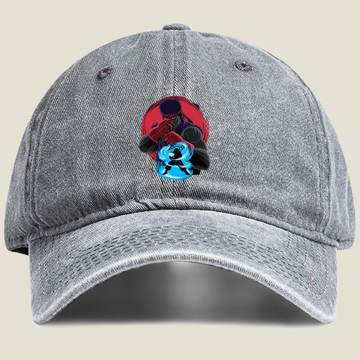 Street Fighter - Ryu and Ken - Washed Denim - Baseball Cap