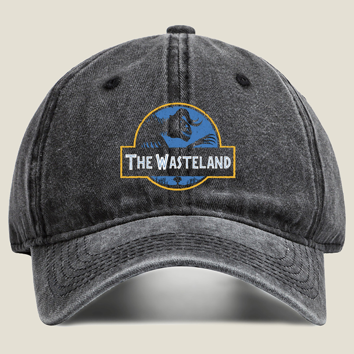 The Wasteland: Mutant Dinosaur Encounter - Washed Denim - Baseball Cap