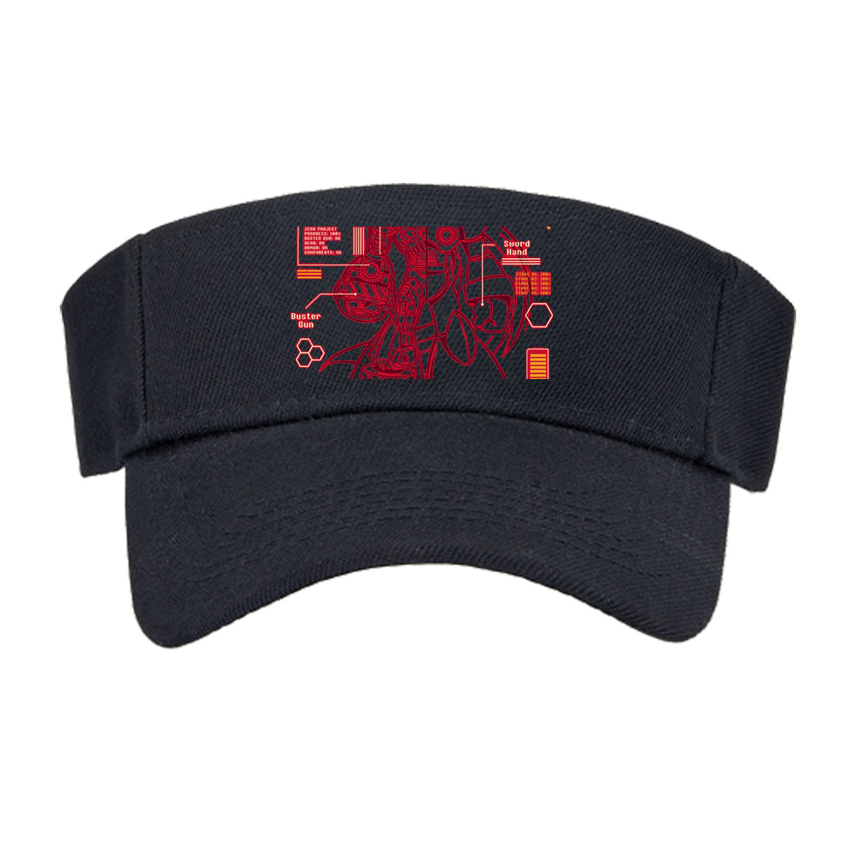 Mega Man Zero: Neural System, Eyes, Sword Hand, Buster Gun, Skeleton - Project A01-Zero 1993 -  Visor cap