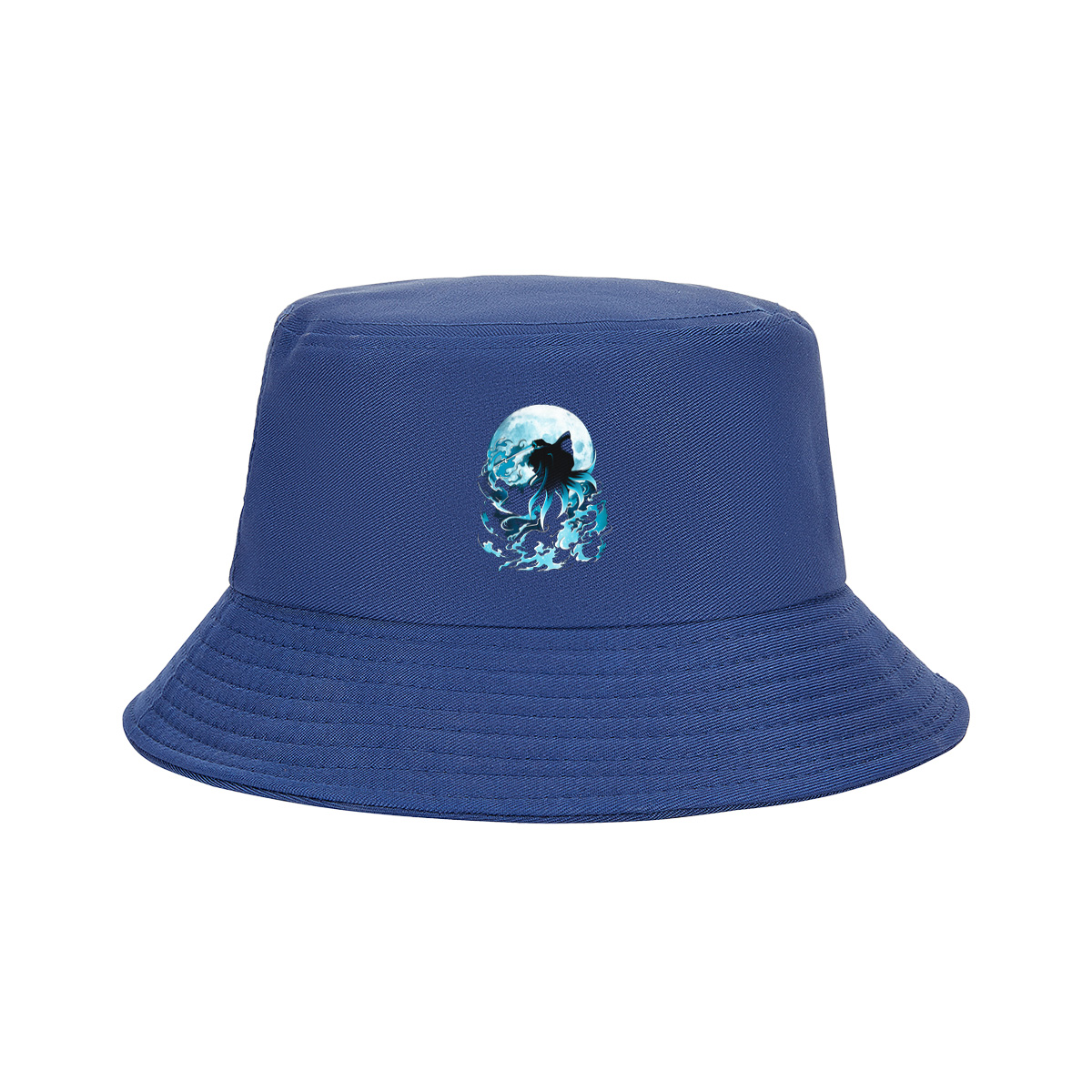 Samurai Warrior Under Full Moon - Fisherman's Hat