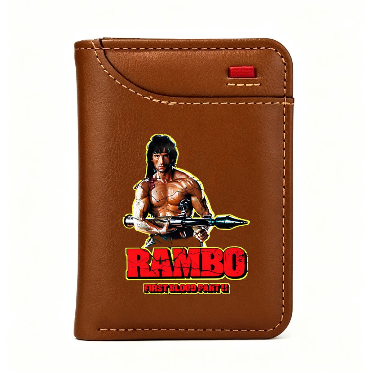 Rambo: First Blood Part II - John Rambo, Sylvester Stallone, Action Hero, Military Combat, Iconic Film Character - Vertical Style Wallet