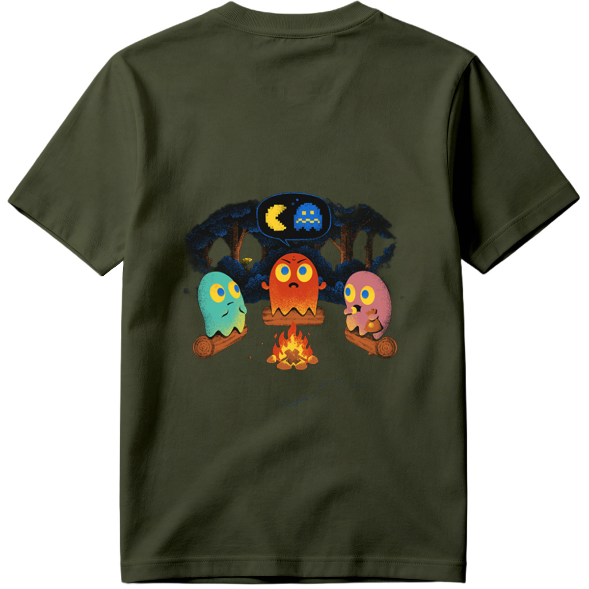 Pac-Man Ghosts Campfire Story - Tee