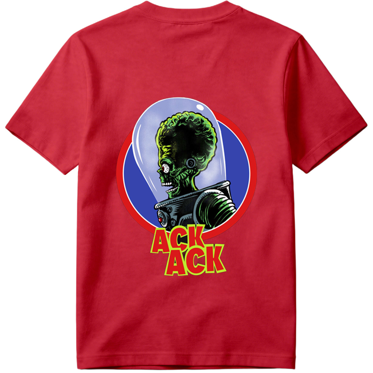 Ack Ack: Green Alien in Space Helmet - Tee