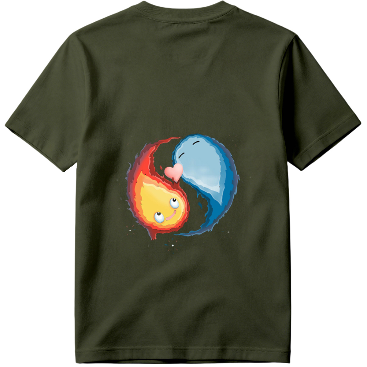 Fire and Ice: A Cosmic Yin Yang - Tee