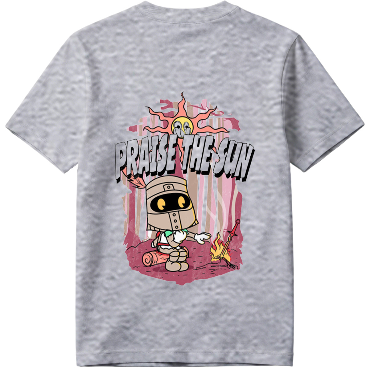 Praise the Sun - Knight and Sun Character Art - Tee