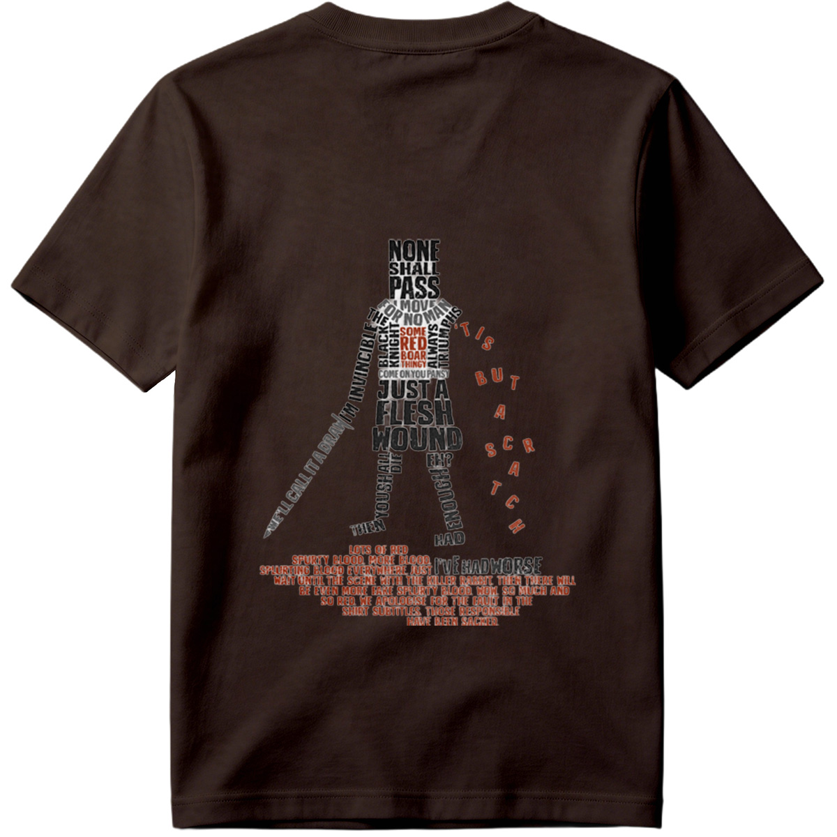 Monty Python and the Holy Grail - Knight's Quote Art - Tee