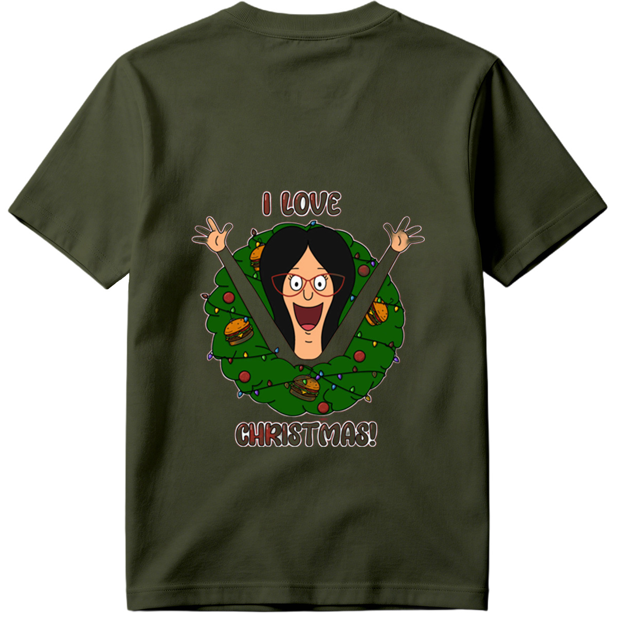 I Love Christmas - Morticia Addams Style - Tee