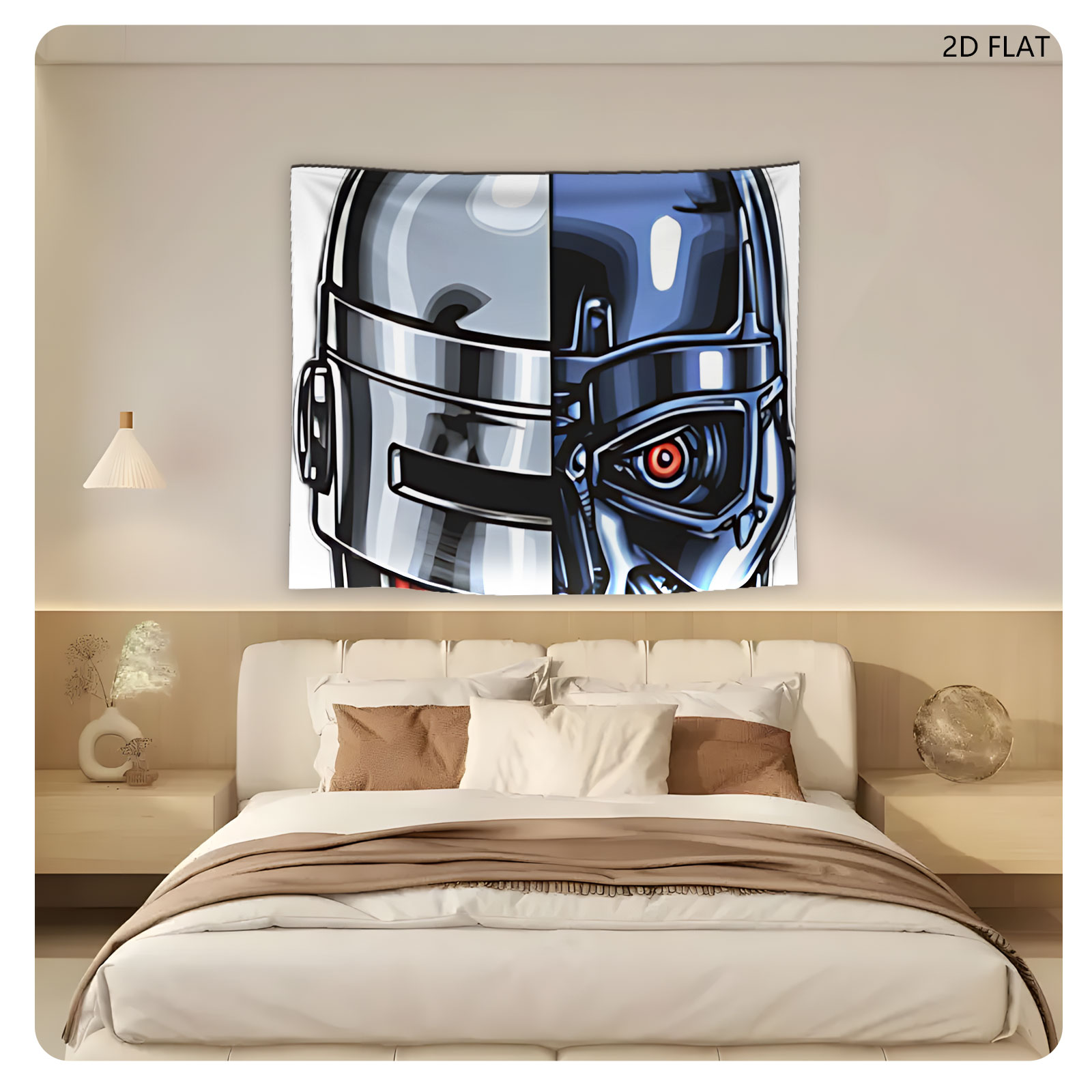 Cyborg Lucky: Half Human, Half Machine - Tapestry