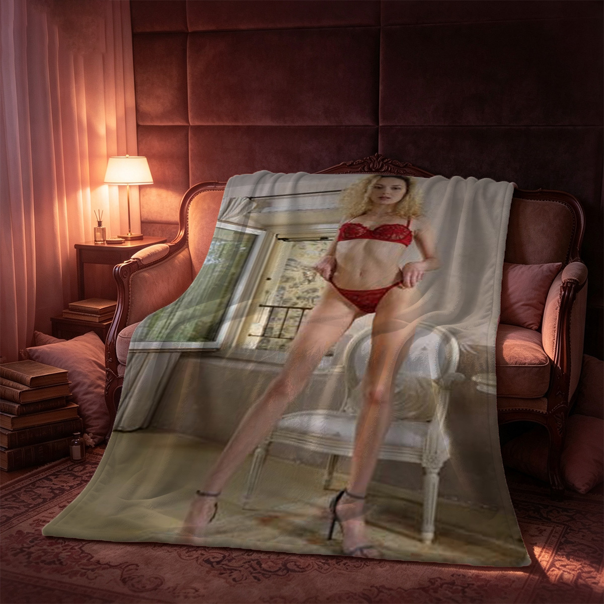 Queen Seong Deok - Royal Scepter Nude Pose - Blanket