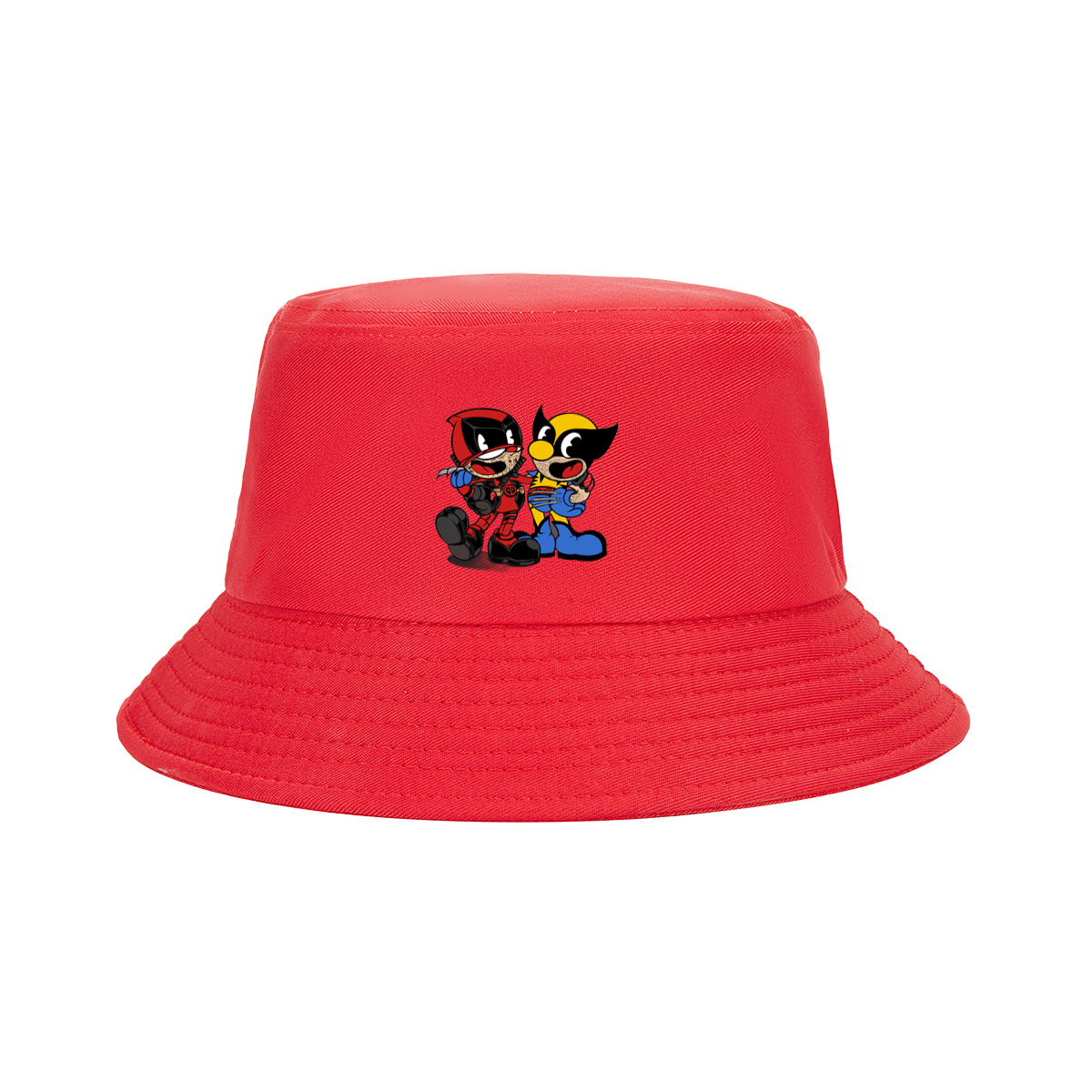 Deadpool and Wolverine Chibi Style - Fisherman's Hat