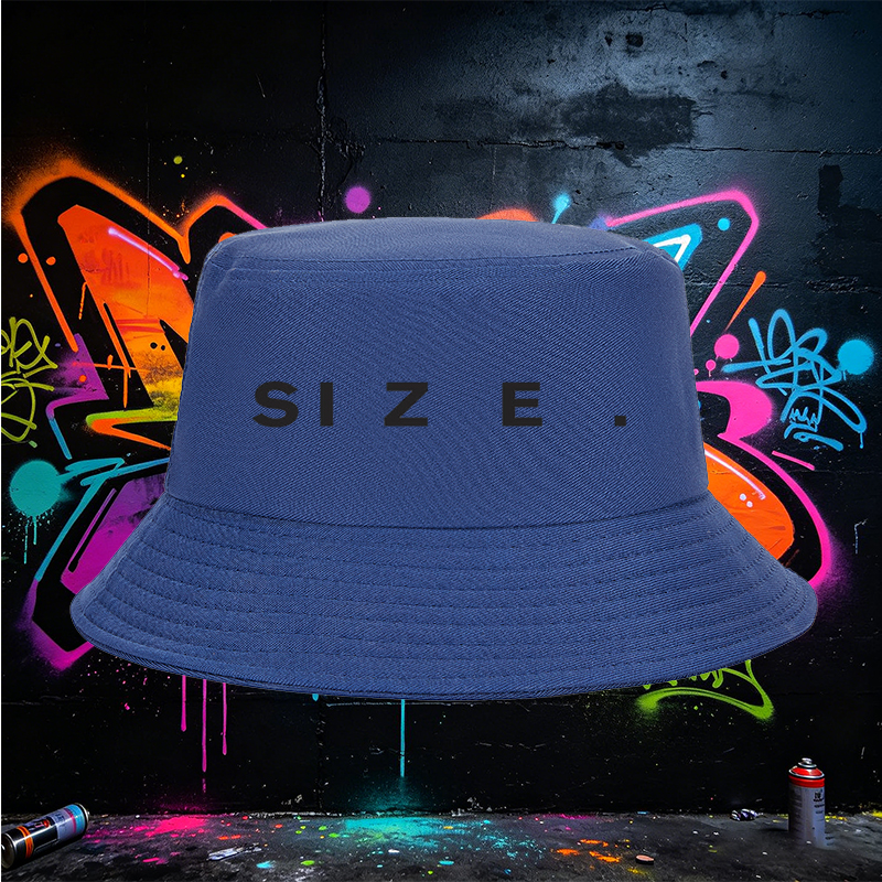 Unisex Bucket Hat with Size Print Design - Classic Cotton Sun Hat for Outdoor Activities, Travel, and Casual Wear - Perfect for Men and Women Seeking Stylish and Comfortable Headwear