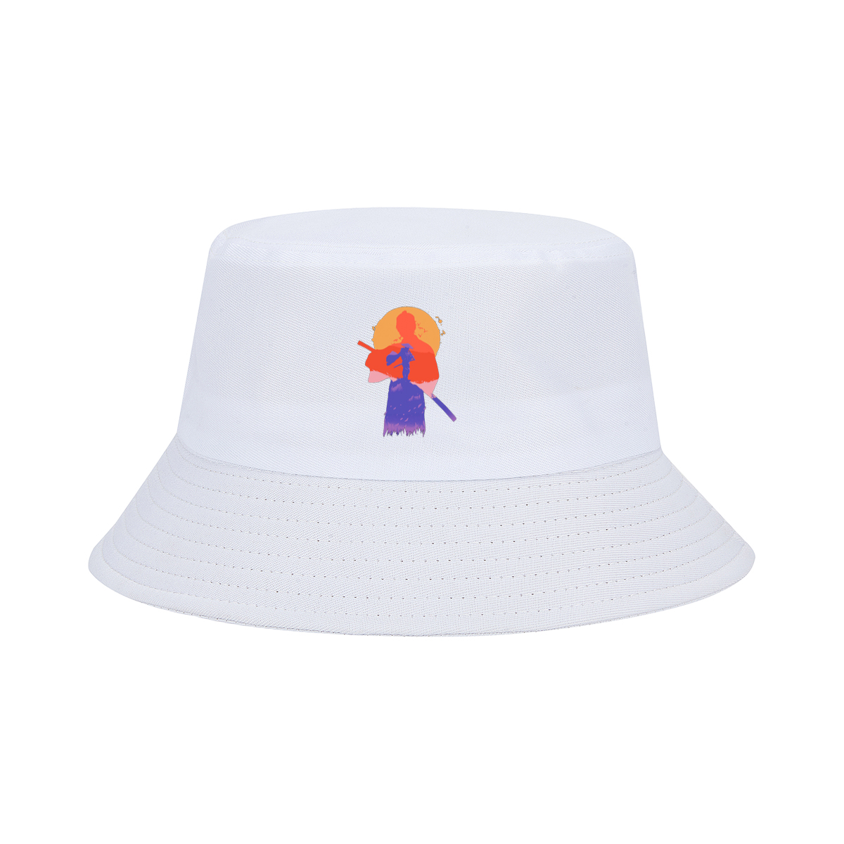 Samurai Silhouette at Sunset - Fisherman's Hat