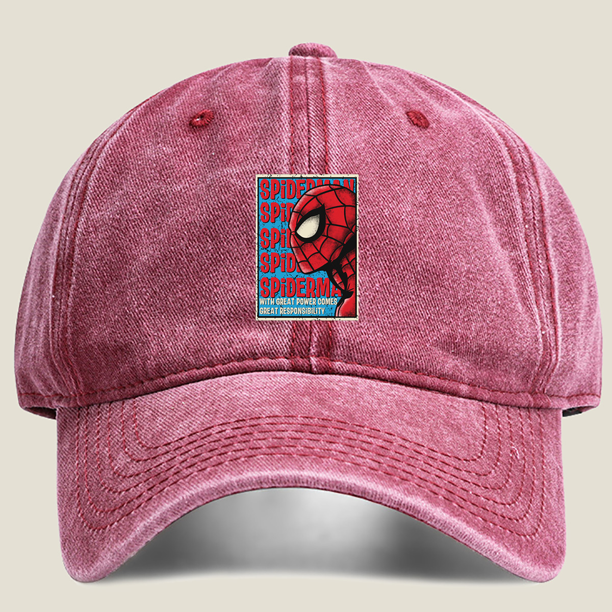 Spider-Man: With Great Power Comes Great Responsibility - Washed Denim - Baseball Cap