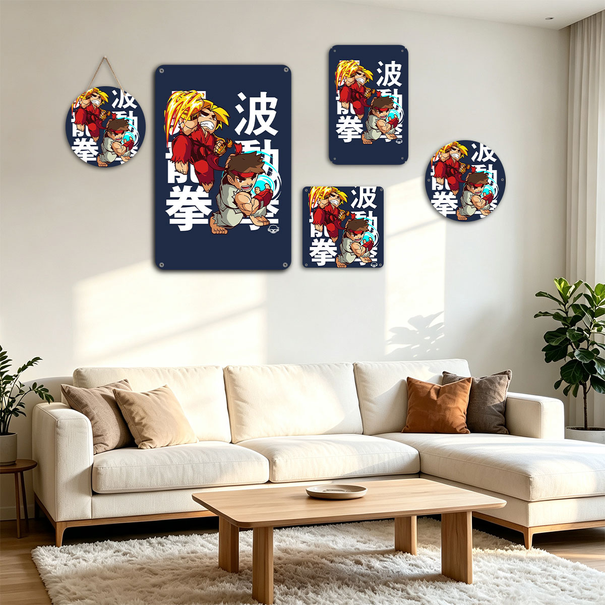 Ryu and Ken from Street Fighter: Hadouken Battle - painting