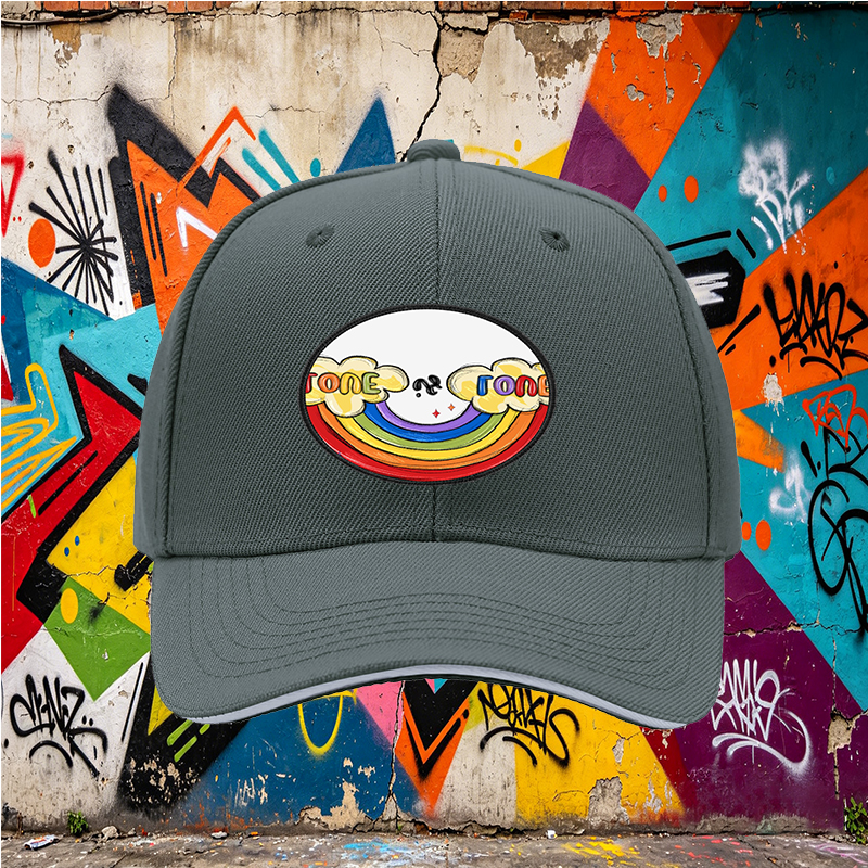 Unisex Classic Sandwich Hat with Rainbow Love is Love Patch Design | Lightweight Sun Protection Cap for Outdoor Activities, Beach, and Pride Events | Perfect for Adults Seeking Inclusive Fashion and Comfortable Wear