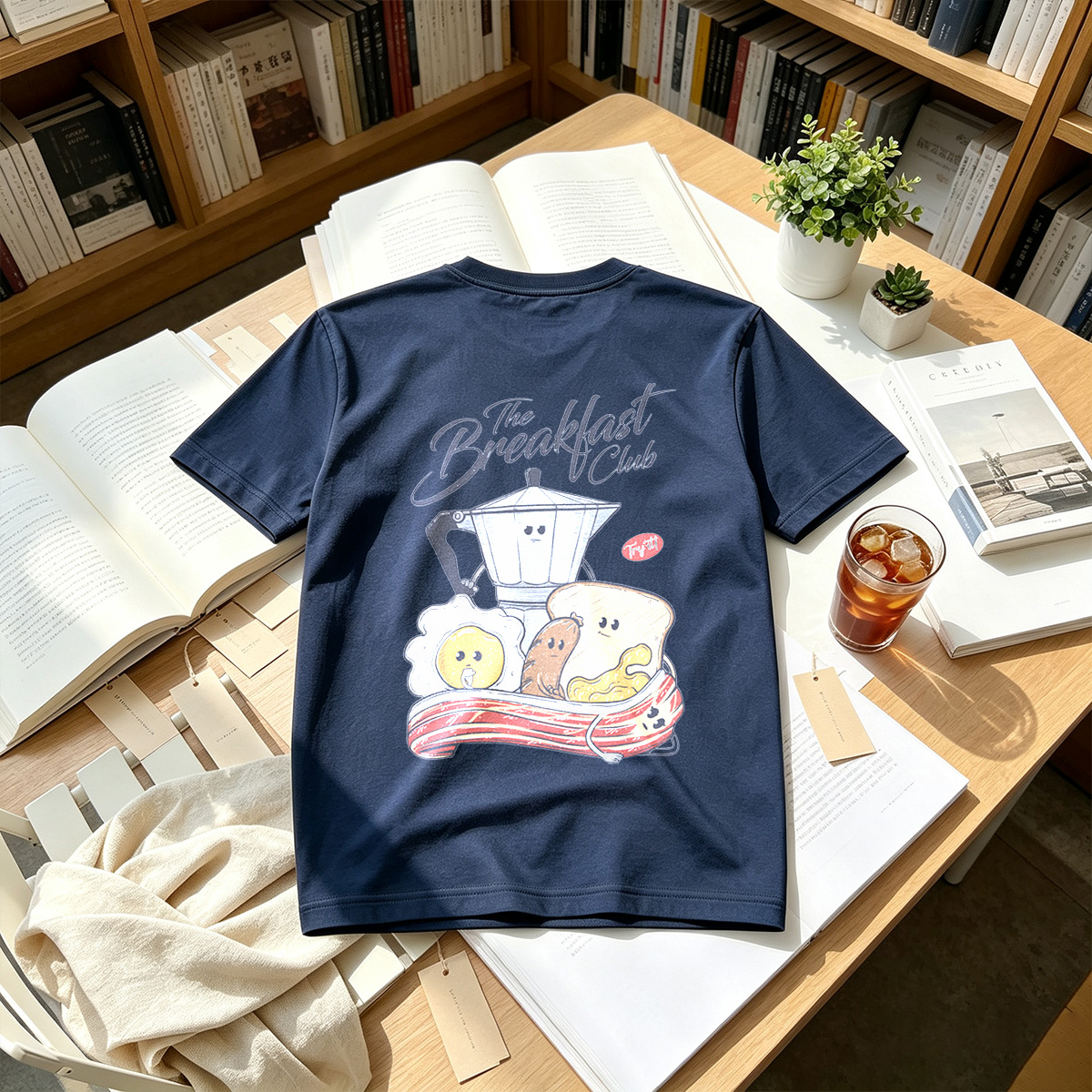 The Breakfast Club: Coffee Pot, Egg, Sausage, Toast, and Bacon - Tee