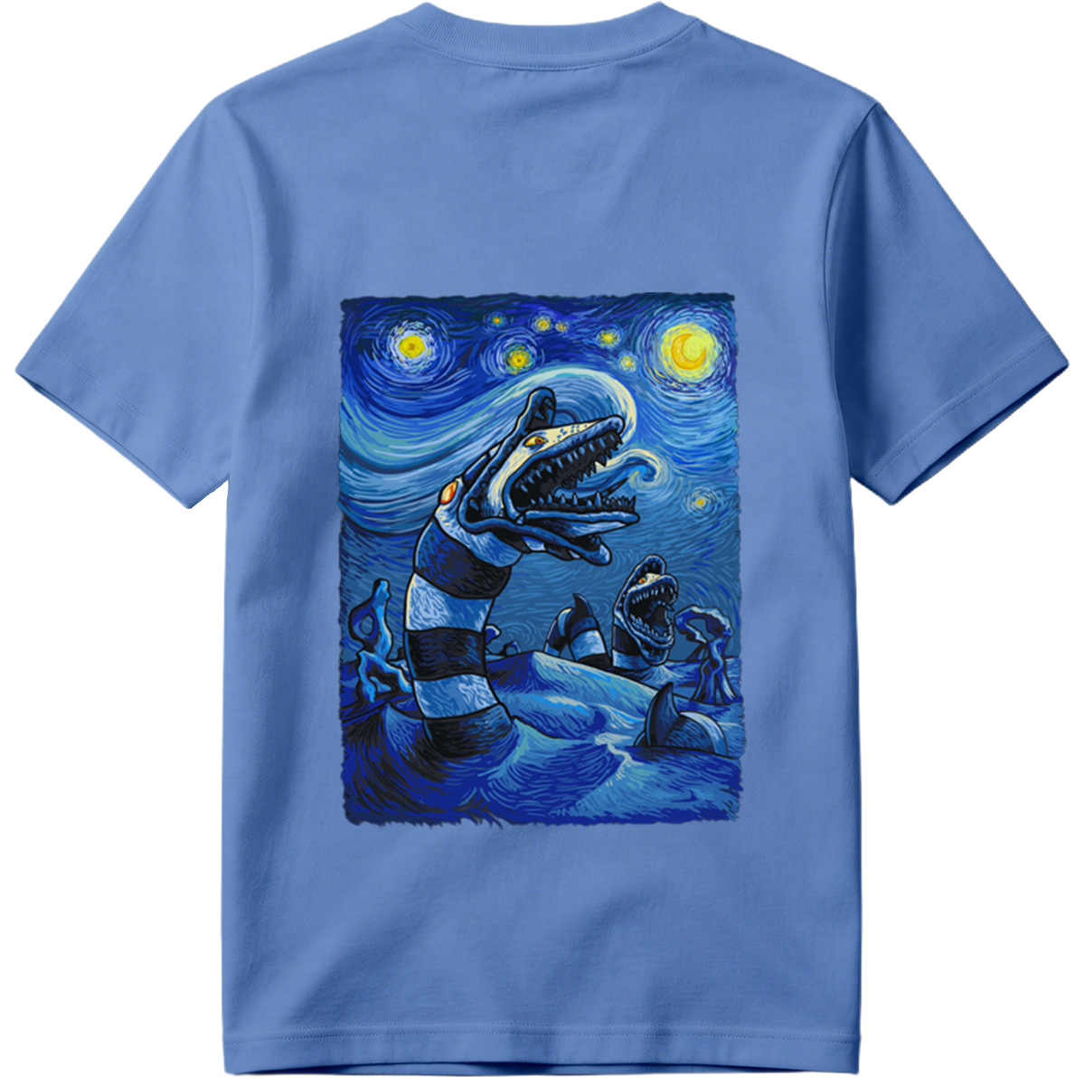 Starry Night with Sea Monsters - Tee