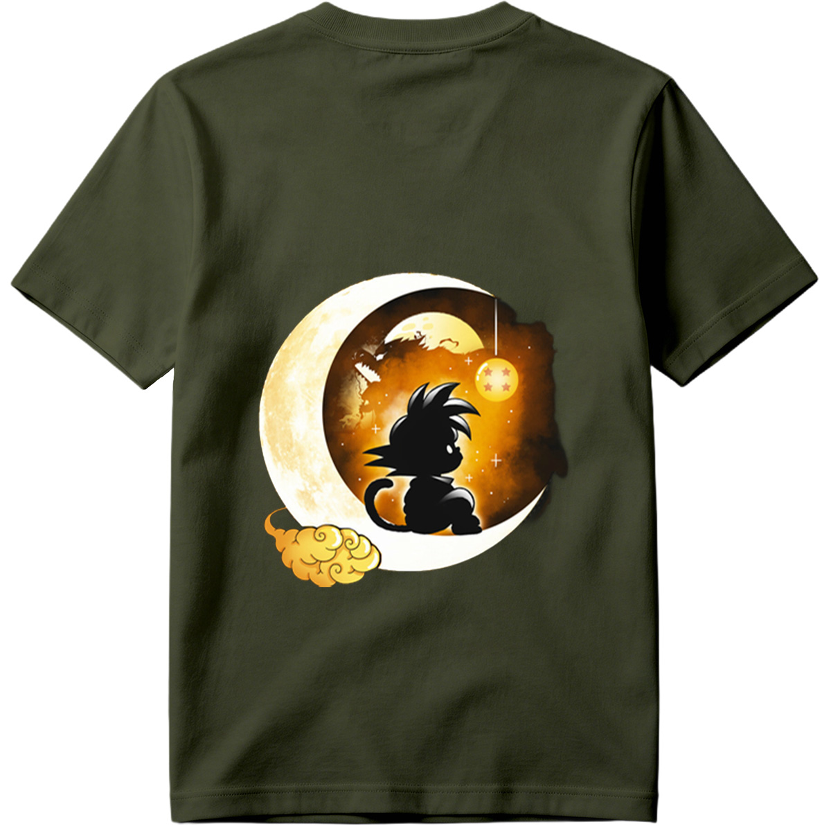 Dragon Ball: Goku and Moon with Dragon Ball - Tee