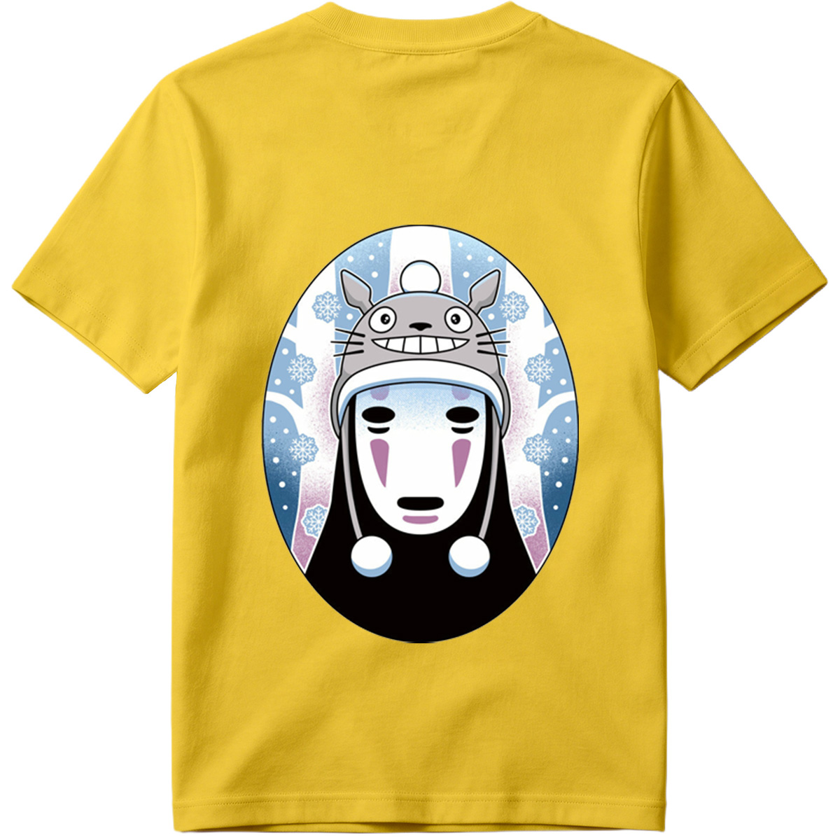 Totoro and No-Face Winter Fusion - Tee