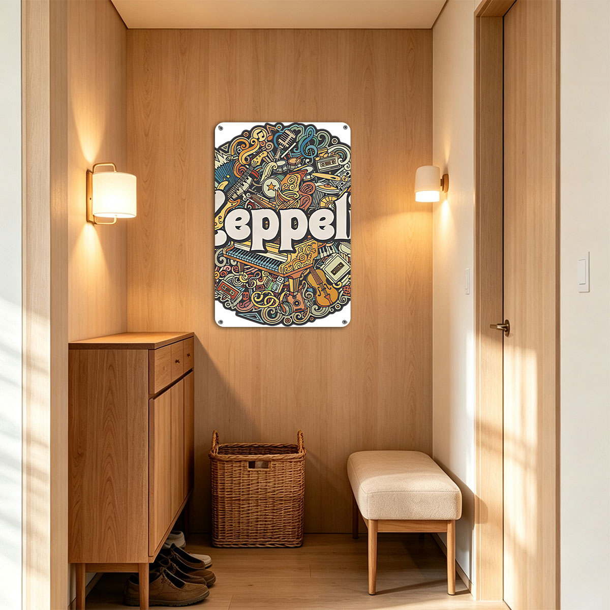 Led Zeppelin Music Instruments Artwork - painting