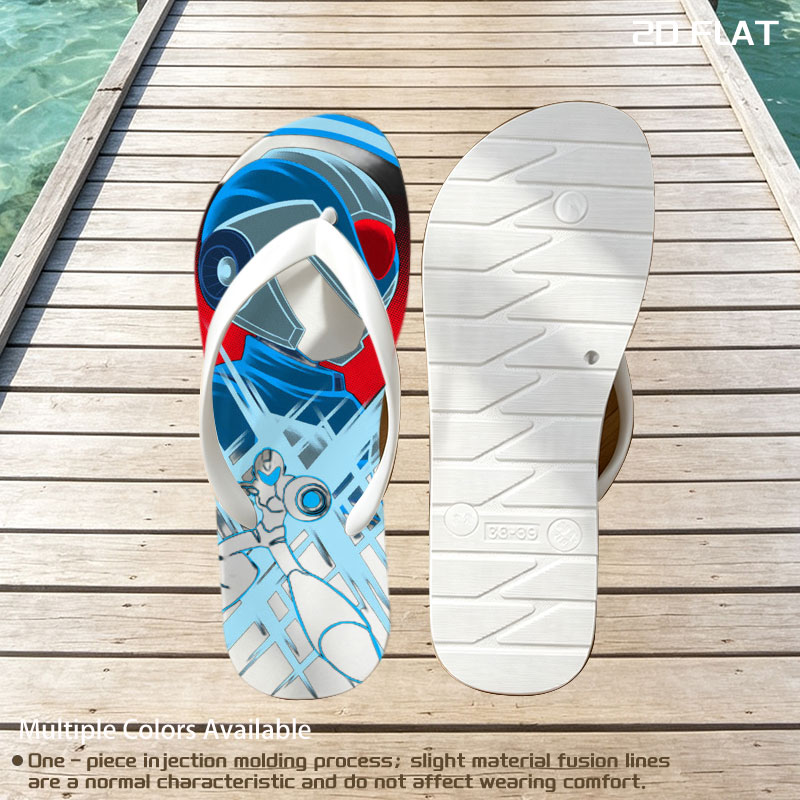 Daft Punk Robot with Electric Energy Design -  flip-flops