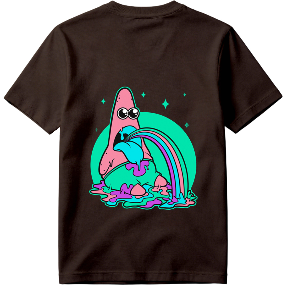 Patrick Star Rainbow Vomit - Tee