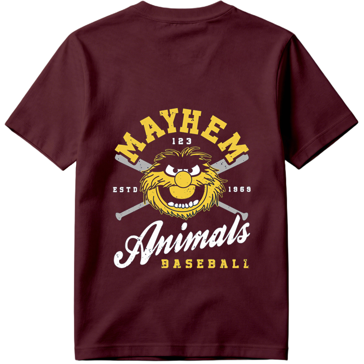 Muppets Animal Mayhem Baseball Logo - Tee