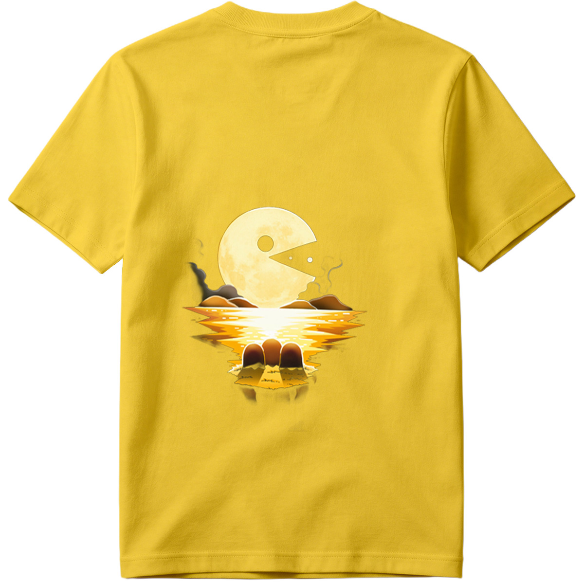 Pac-Man Moon Reflection - Tee