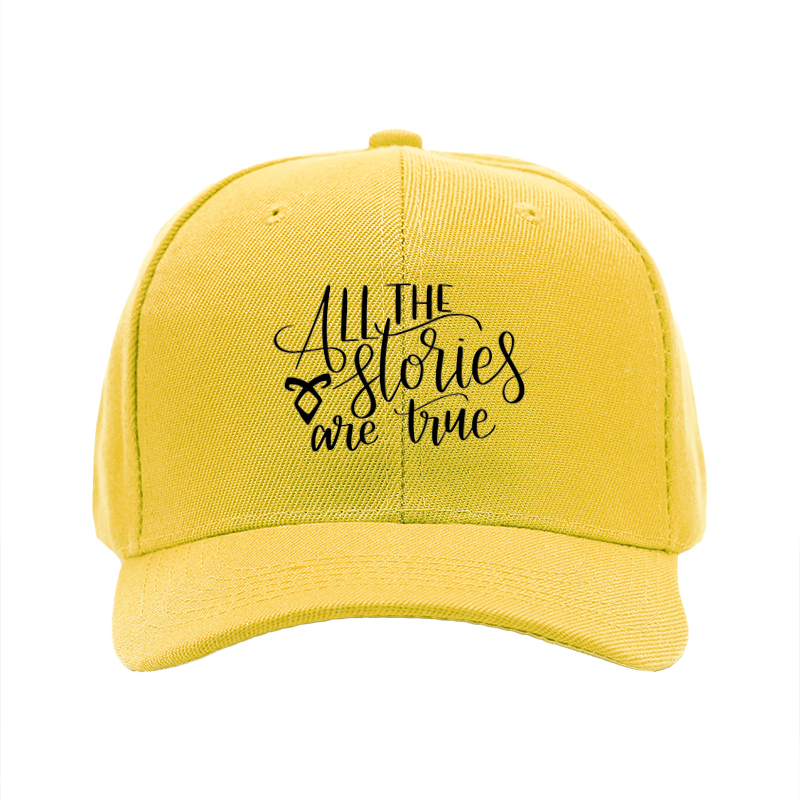 1pc New Baseball Cap All The Stories Are True Print Unisex Adjustable Hat for Outdoor Activities and Daily Wear Suitable for Adults and Teens