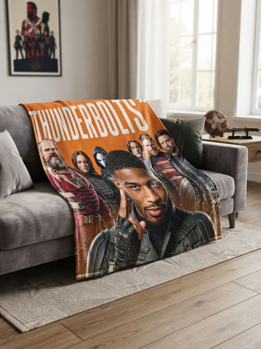 Custom Photo Face Blanket Personalized Superhero Style Flannel Throw Anti Pill Soft Fleece Bed Couch Cozy Gift