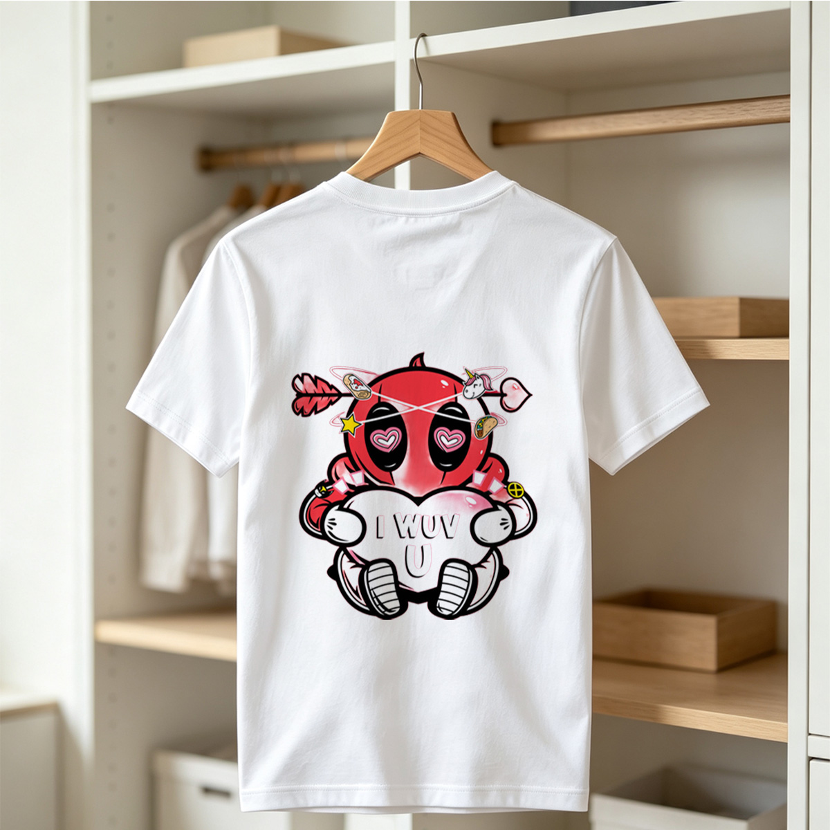 Deadpool I Wuv U - Tee