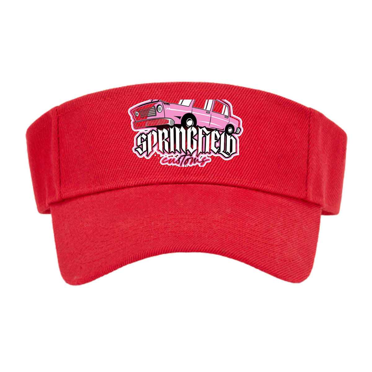 Springfield Customs Pink Car Logo -  Visor cap
