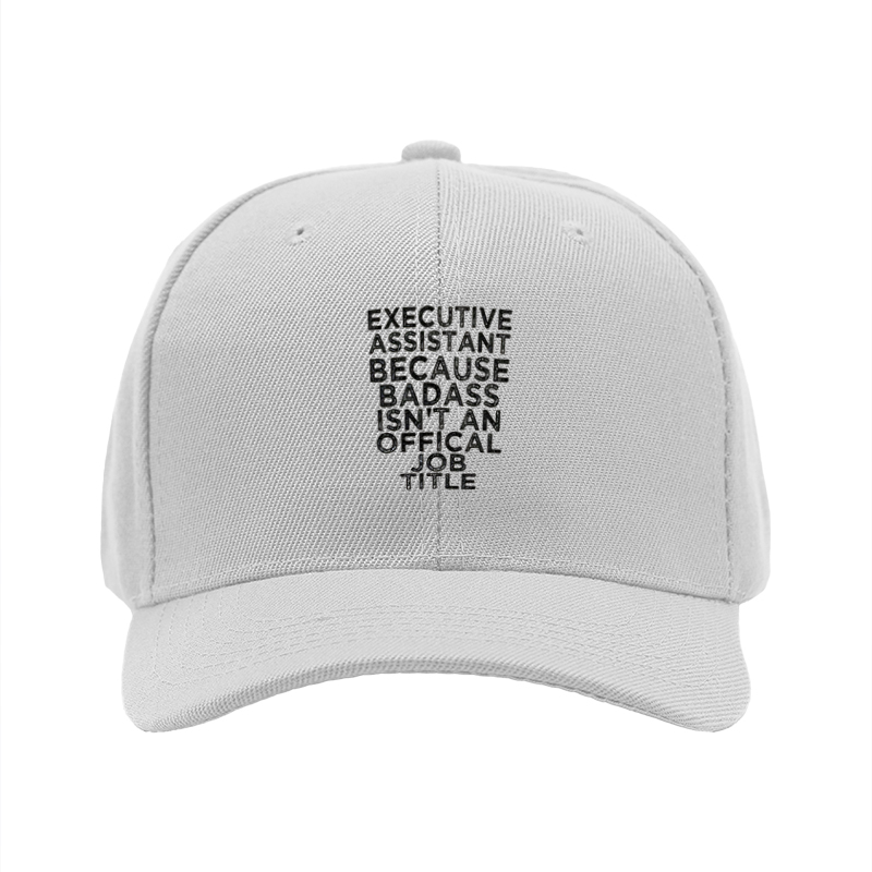 1pc New Baseball Cap Executive Assistant Because Badass Isn't An Official Job Title Print Hat Unisex Adjustable Size for Outdoor Casual Wear Adults Street Style Fashion