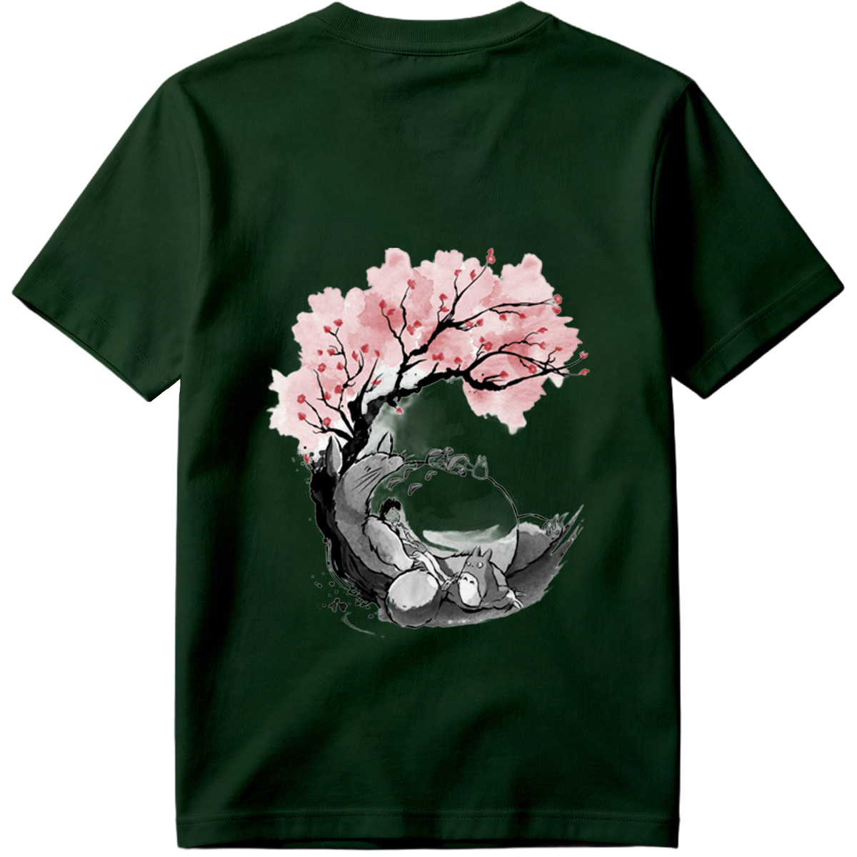 My Neighbor Totoro: Mei and Totoro Under Cherry Blossoms - Tee