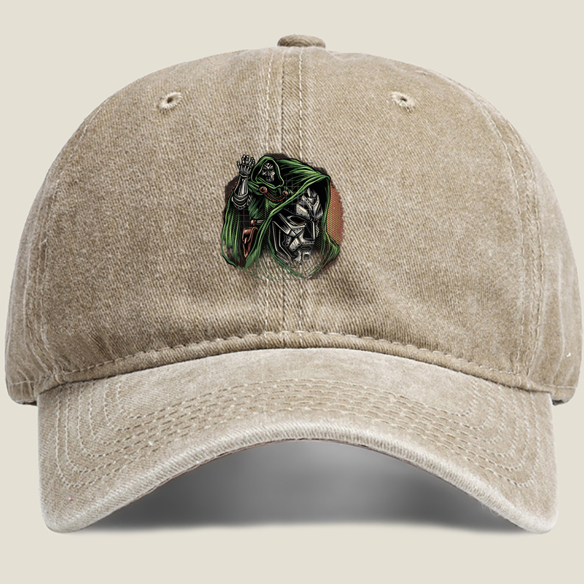 Doctor Doom and the Hulk - Washed Denim - Baseball Cap