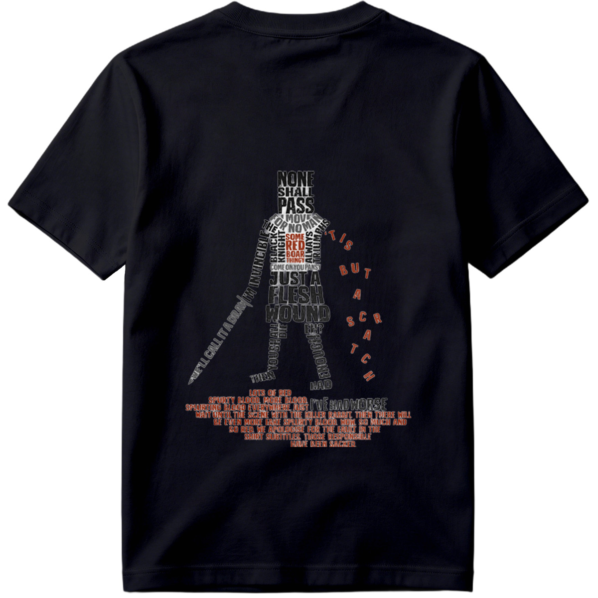 Monty Python and the Holy Grail - Knight's Quote Art - Tee