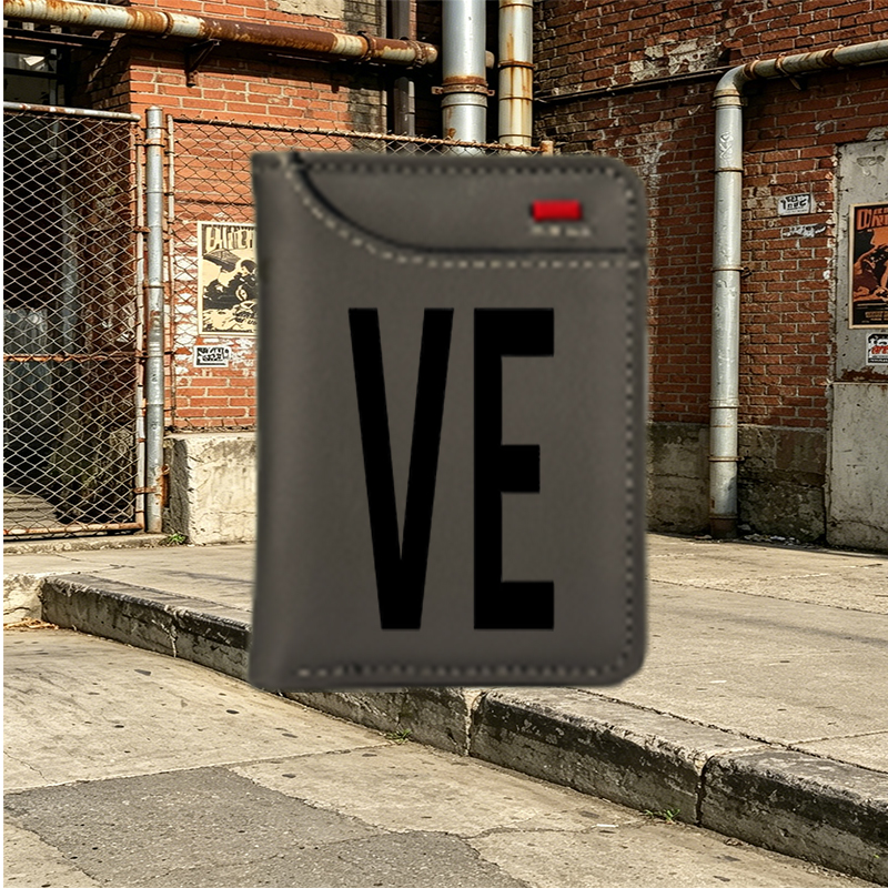 Unisex Vertical Wallet with Minimalist 