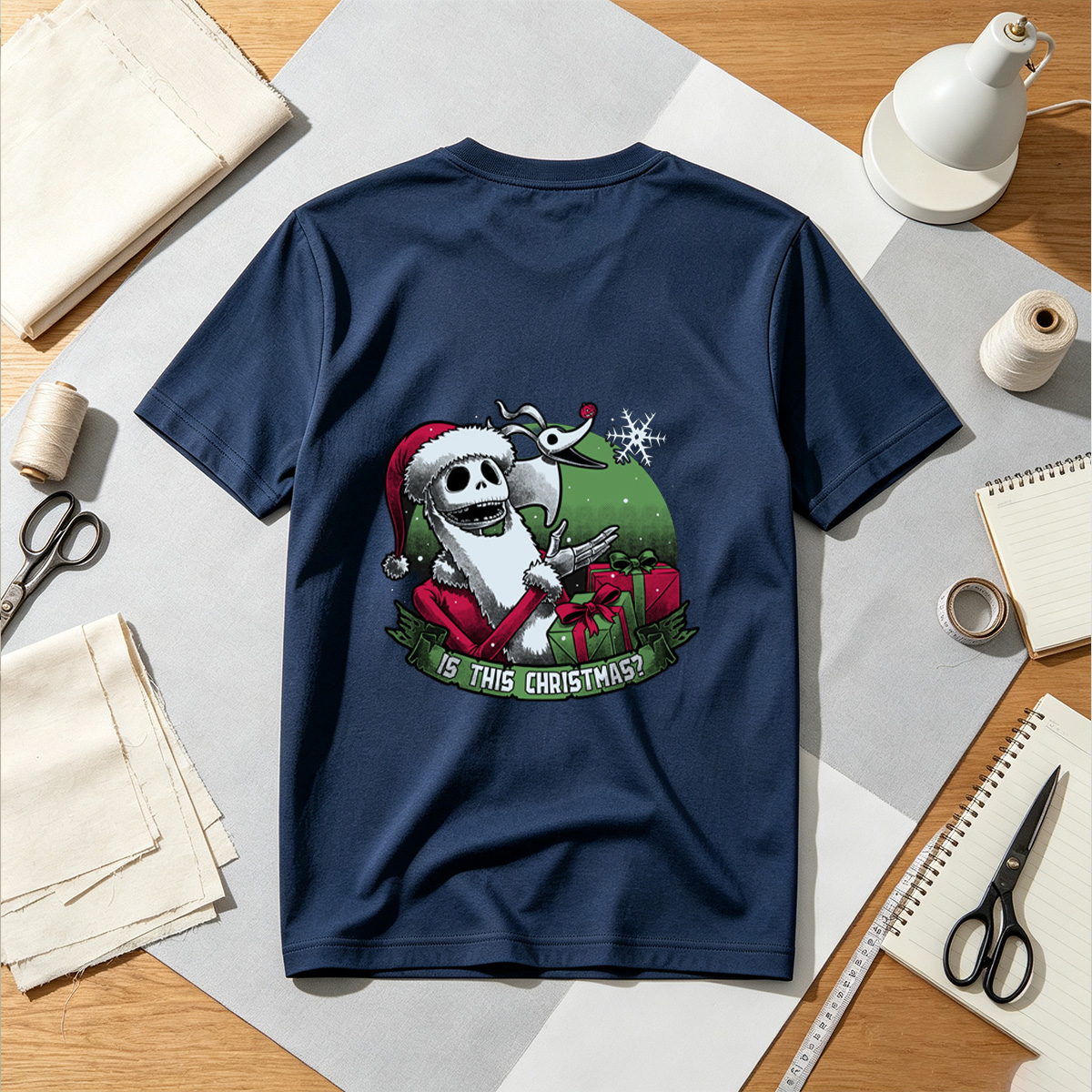 Jack Skellington and Zero - Is This Christmas? - Tee