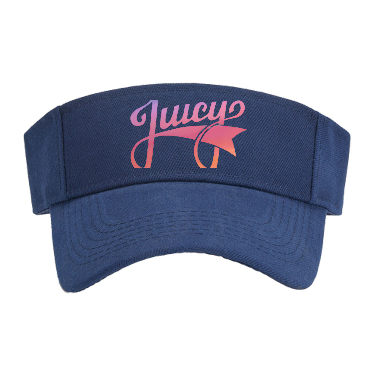 Juicy Couture Logo with Gradient Pink and Orange Design -  Visor cap
