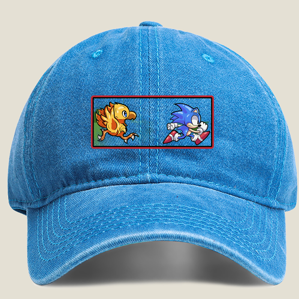 Sonic and Chao Race - Washed Denim - Baseball Cap