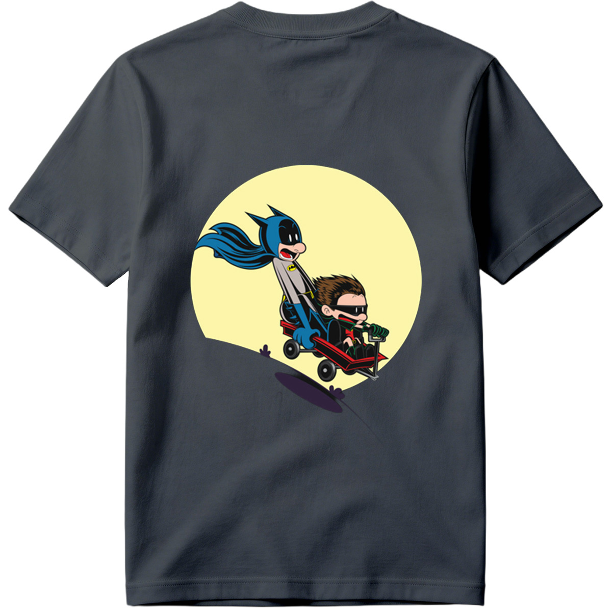 Batman and Robin in a Red Wagon - Tee